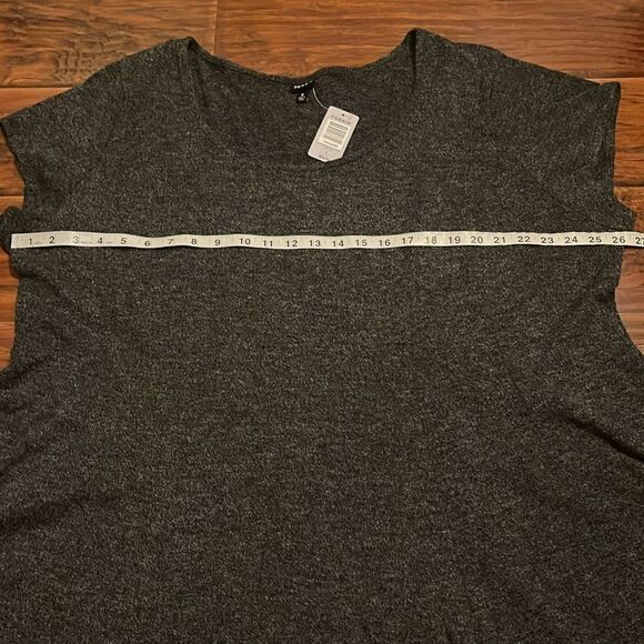Torrid Gray Flute Hacci Skater Pullover Dress Casual Contemporary Brand New - Picture 5 of 9